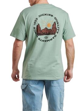 Camiseta Dickies Outdoor verde para homem.