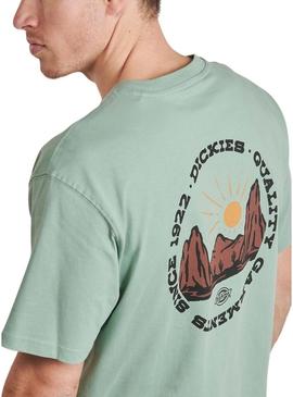 Camiseta Dickies Outdoor verde para homem.