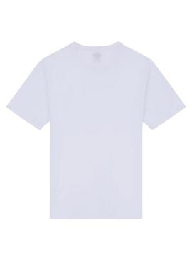 Camiseta branca Dickies Mapleton para homem