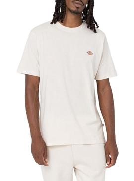 Camiseta Dickies Mapleton bege para homem.
