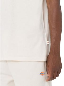 Camiseta Dickies Mapleton bege para homem.