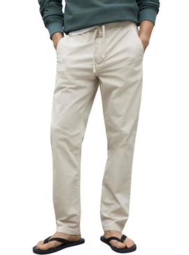 Calça Ecoalf Ethic bege para homem