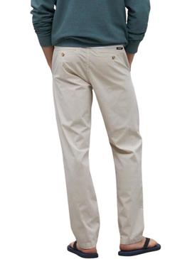 Calça Ecoalf Ethic bege para homem
