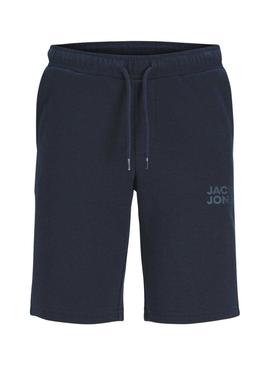 Bermuda Jack And Jones New Soft Sweat azul marino para crianças.
