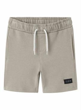 Bermudas regulares Name It Fritzo bege para meninos.