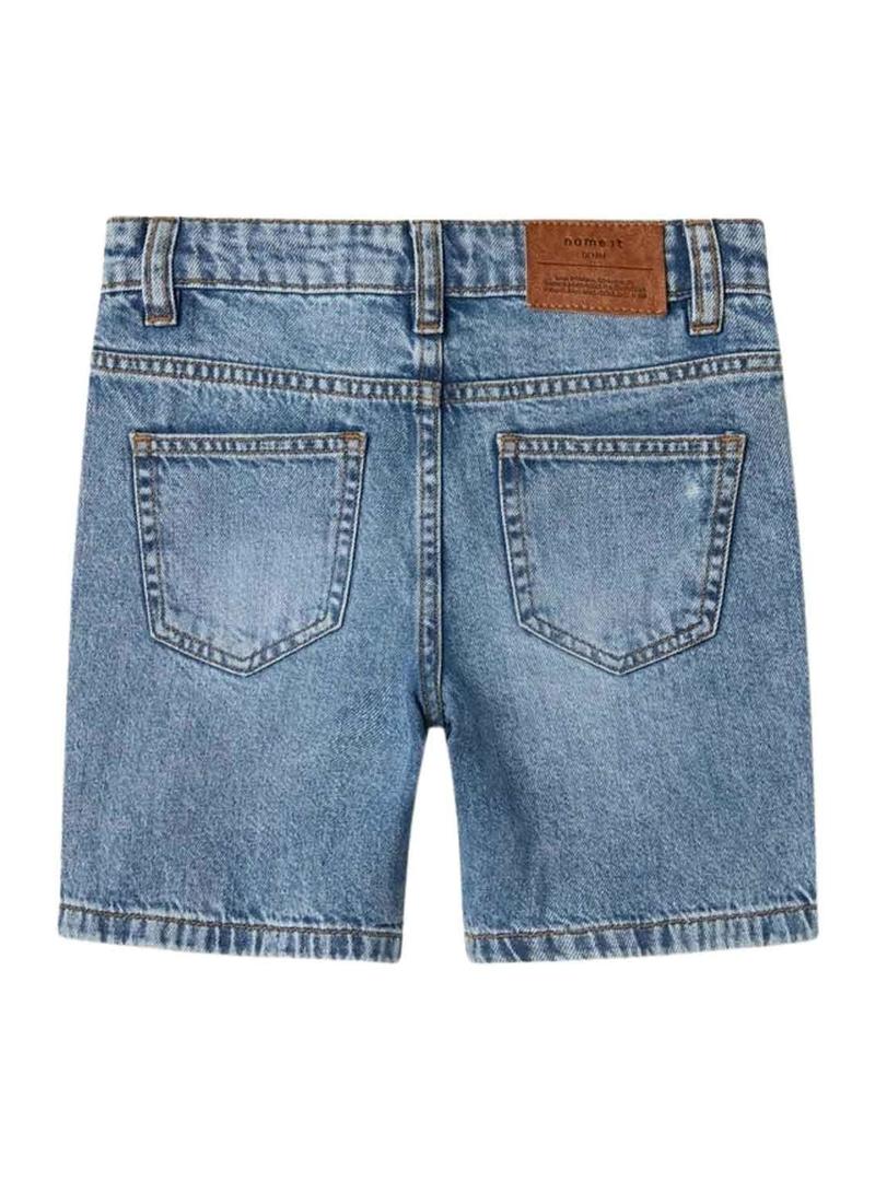 Bermuda Name It Silas Loose denim para crianças.