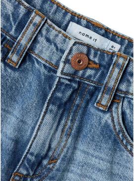 Bermuda Name It Silas Loose denim para crianças.