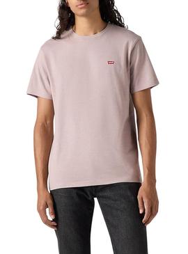 Camiseta básica rosa para homem da Levis