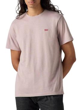 Camiseta básica rosa para homem da Levis