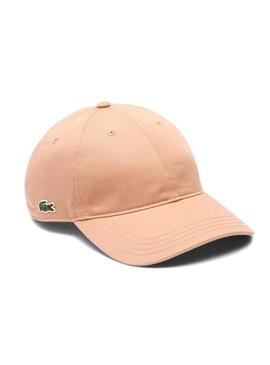 Boné Lacoste básico laranja para mulher e homem.