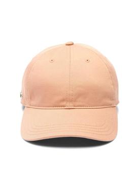 Boné Lacoste básico laranja para mulher e homem.