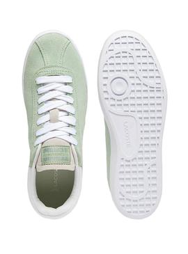 Tênis Lacoste Baseshot verde para homem.