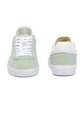 Tênis Lacoste Baseshot verde para homem.