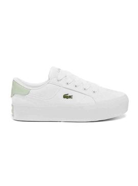 Sapatilhas Lacoste Ziane branco e verde para mulher
