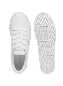 Sapatilhas Lacoste Ziane branco e verde para mulher