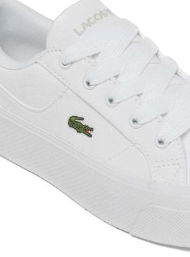 Sapatilhas Lacoste Ziane branco e verde para mulher