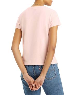 Camiseta Levis Perfect Tee rosa para mulher