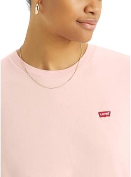 Camiseta Levis Perfect Tee rosa para mulher