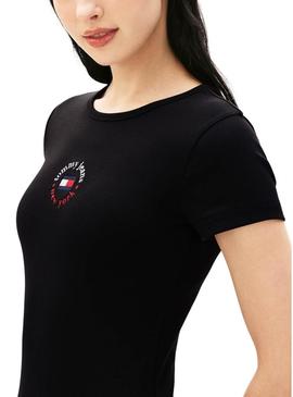Vestido Tommy Jeans Bodycon preto para mulher