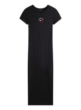 Vestido Tommy Jeans Bodycon preto para mulher