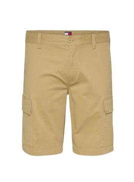 Bermudas Tommy Jeans Scanton Cargo bege para homens
