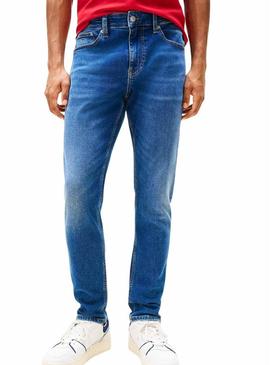 Calça jeans Tommy Jeans Austin azul para homem