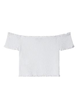 Top Pepe Jeans Marian branco para menina