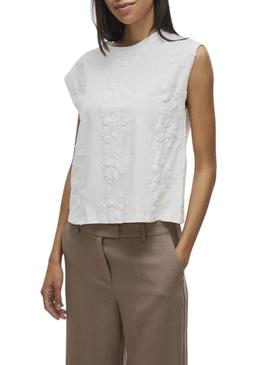 Camiseta Vila Vinayla branca para mulher.