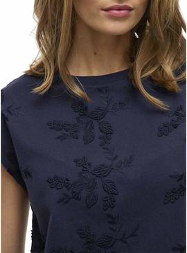 Camisa Vila Vinayla azul marino para mujer.