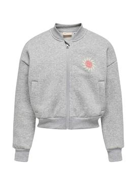 Bomber Only Kids Koglovely cinza para menina
