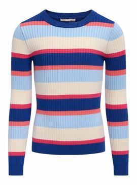 Top Only Kids Kogkarol Listras Multicolor para menina