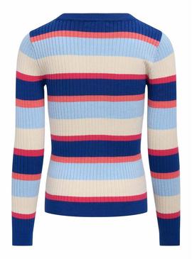 Top Only Kids Kogkarol Listras Multicolor para menina