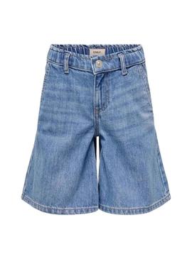 Calções Only Kids Kogcomet Longos denim meninas