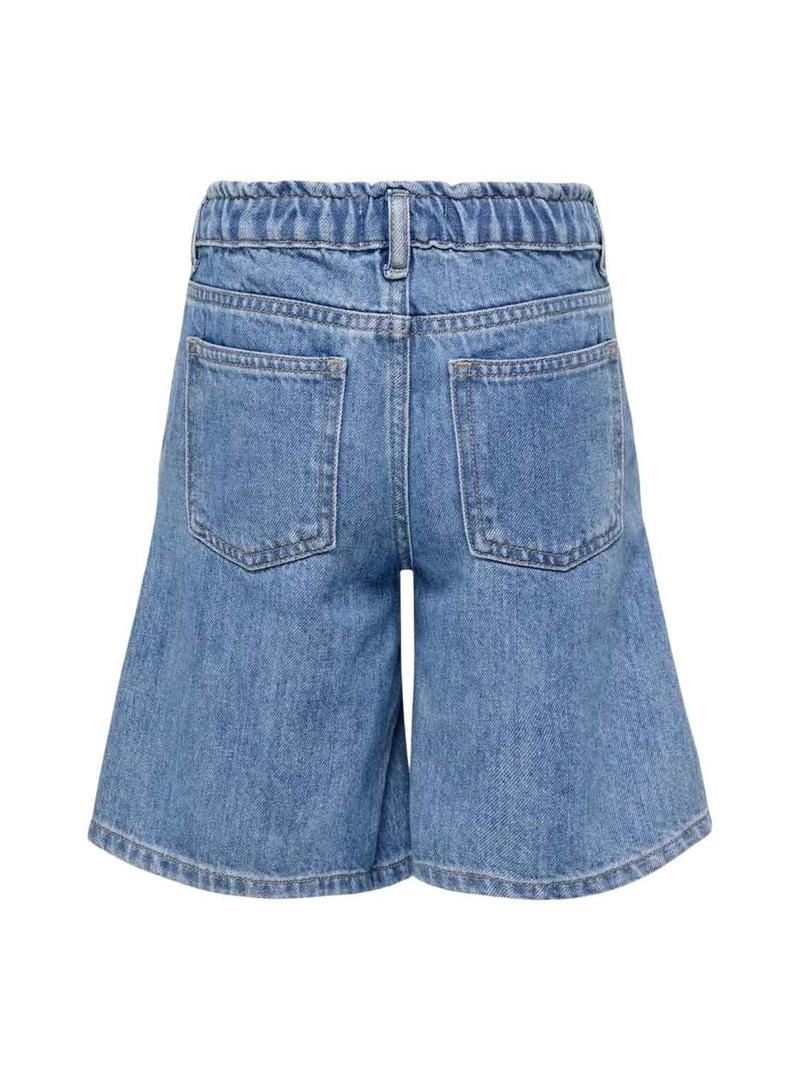 Calções Only Kids Kogcomet Longos denim meninas