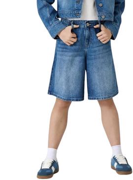 Calções Only Kids Kogcomet Longos denim meninas