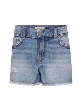  Shots Only Kids Kogrobyn Denim azul para meninas