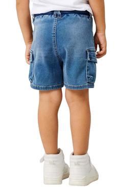 Bermudas Name It Ben Baggy denim azul para menina.
