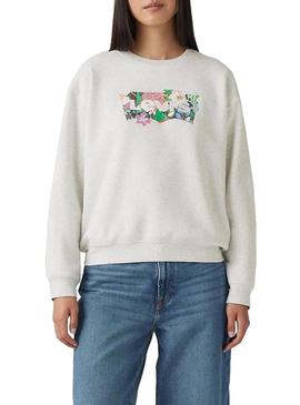 Moletom Levis Coloring cinza para mulher