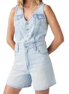  Jumpsuit  Levis Romper denim para mulher