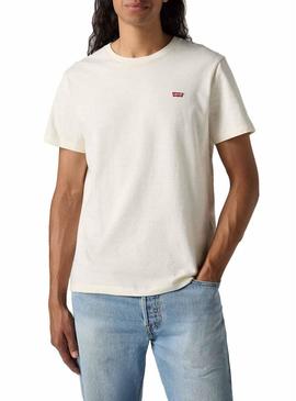 Camiseta básica branca da Levis para homem.