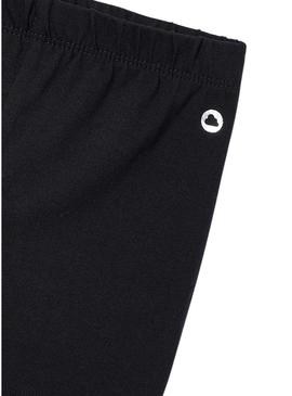 Leggings curtos pretos da Mayoral para menina.
