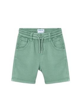Bermuda Mayoral verde suave para meninos.
