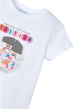 Camisola Mayoral Edition branca para menina.