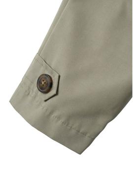 Gabardina Name It Madelin Trench verde para menina.