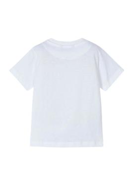 Camiseta Mayoral Lenticular branca para menino