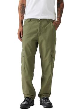 Calça Levis 568 Cargo verde para homem