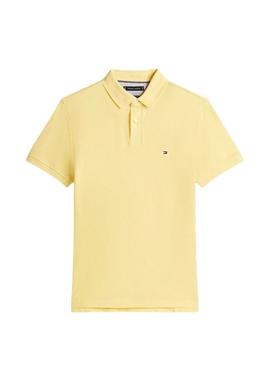 Camisa polo Tommy Hilfiger 1985 amarela para homem.