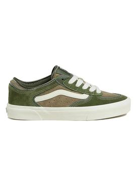 Tênis Vans Rowley verde para homens.