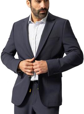 Blazer azul-marinho ultraleve El Pulpo para homem