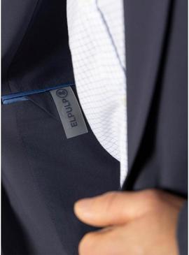 Blazer azul-marinho ultraleve El Pulpo para homem